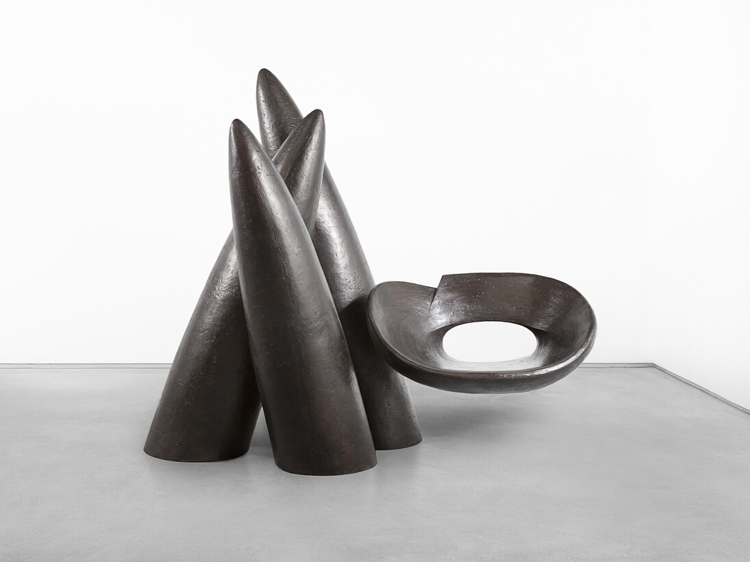 Veiled in a Dream, 2014, Bronze, 69.25 x 78 x 43 inches. Courtesy of Wendell Castle and Friedman Benda. Photography: Adrien Millot