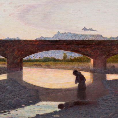 Il Ponte, dettaglio, Pellizza da Volpedo