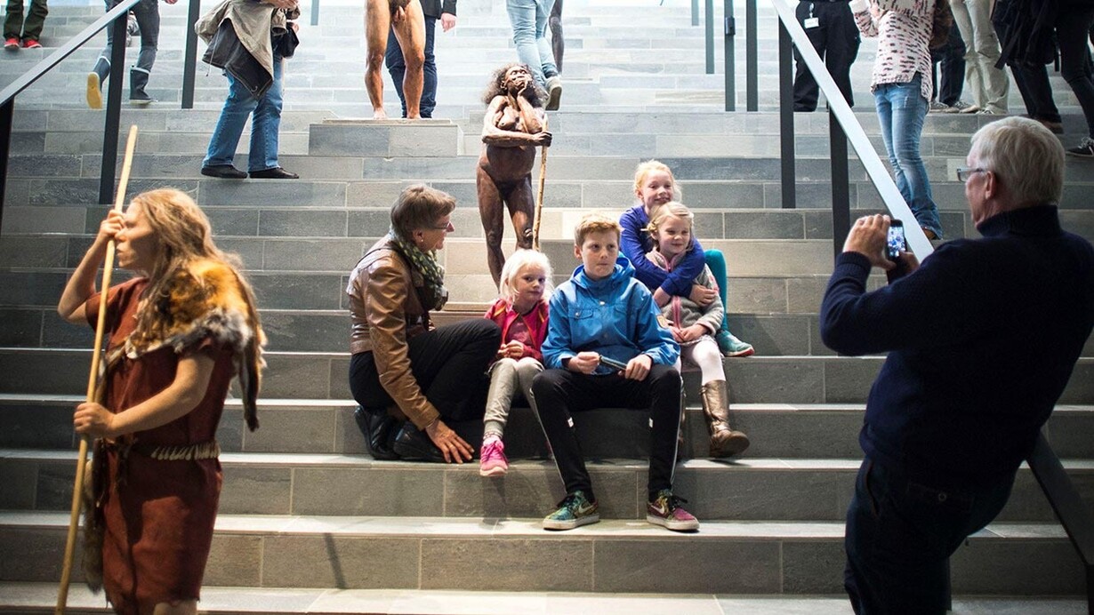 Begegnung mit dem menschen, ausstellungsansicht. Mit freundlicher genehmigung des Moesgaard Museums
