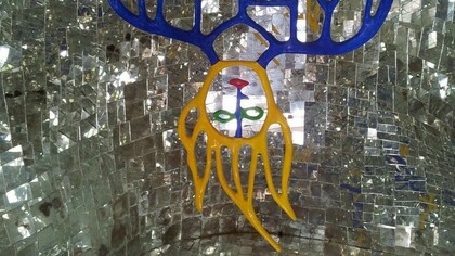 Niki de Saint Phalle, L'Appeso, dettaglio