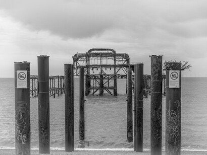 Where the pier once stood
