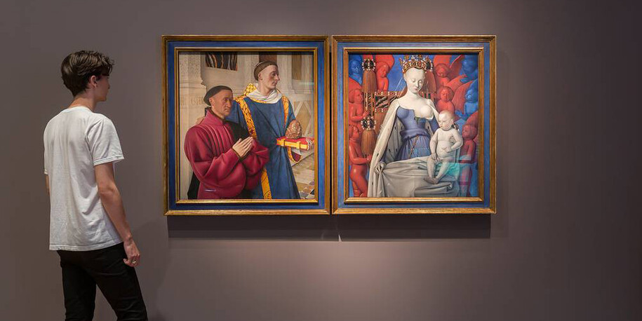 Jean Fouquet. The Melun Diptych. Courtesy of Gemäldegalerie