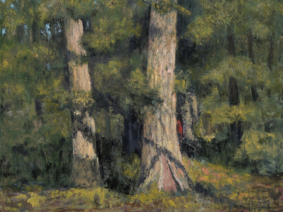 Albert Hadjiganev, "Le petit Chaperon rouge," oil on canvas, 63 x 78¾ (160 x 200cm)