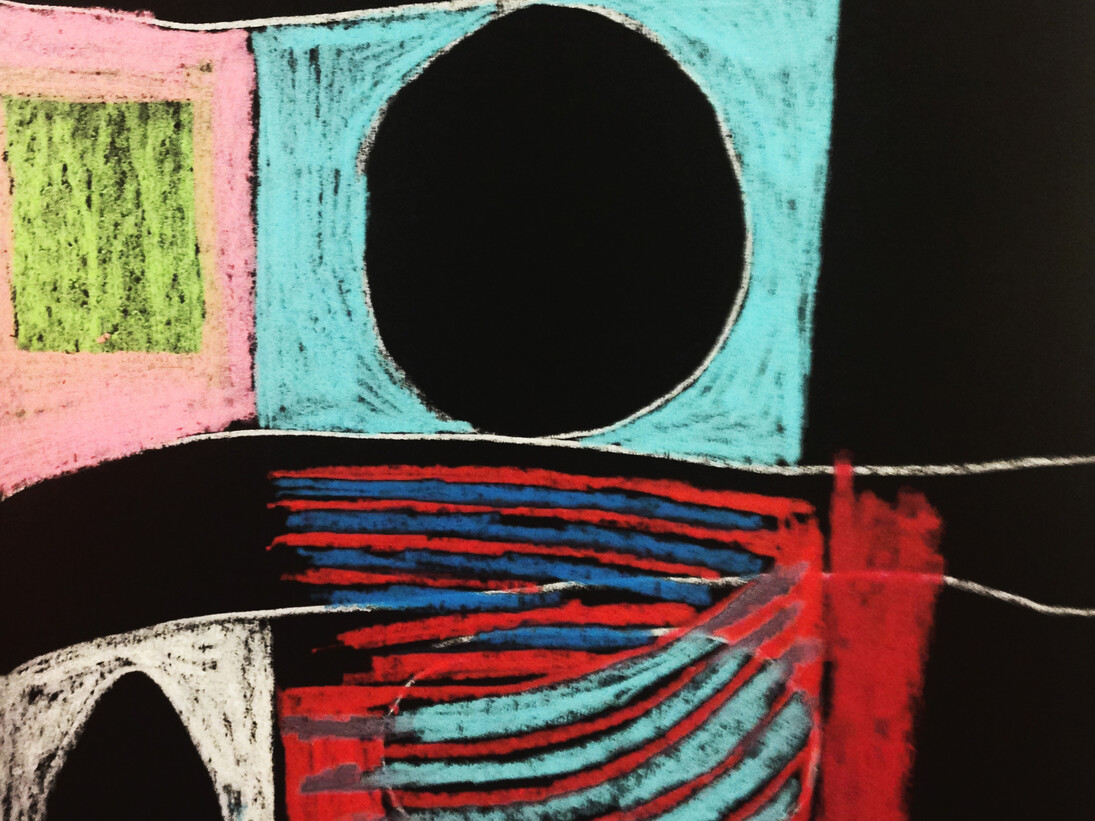 Jack G. Marshall, Speaker (detail), 2015, crayon on paper, 21 x 30 cm