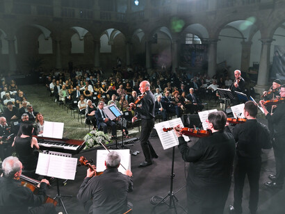 Massimo Quarta e Marco Betta in concerto al Palazzo Reale di Palermo per la Notte Europea della Musica 2022