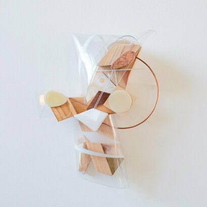 Kazuo Ishikawa,
“Imaginary Landscapes #8”,
H133 x W1 x D5 inches; Mixed Media. Courtesy of the artist and Viridian Artists