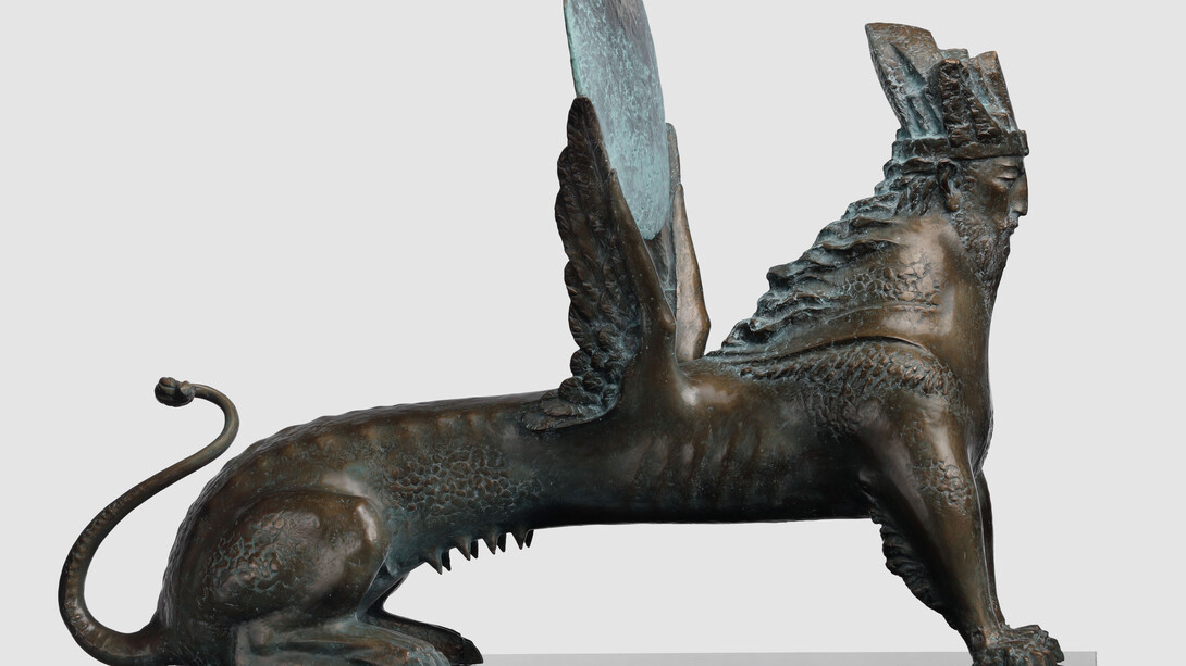 Eduard Mkhoian, Visiting the Minotaur, exhibition sculpture. Courtesy of Erarta Museum