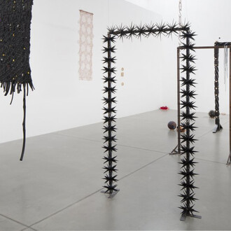 ektor garcia, En la boca del lobo, vista de exhibición. Cortesía de la Galerie Nordenhake