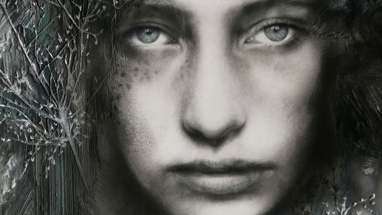 Cetti Tumminia, Effimera 1, 2018, tecnica mista su carta applicata su tavola, cm. 25x25x1,4