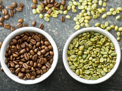 La differenza fra i due tipi di caffè, tostato e crudo