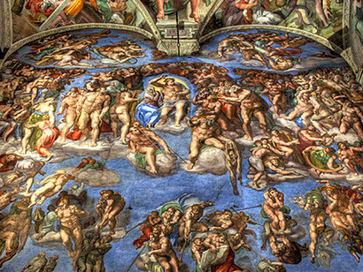 Michelangelo, (1475–1564) El Juicio Final,1536-1541, Capilla Sixtina, Ciudad del Vaticano