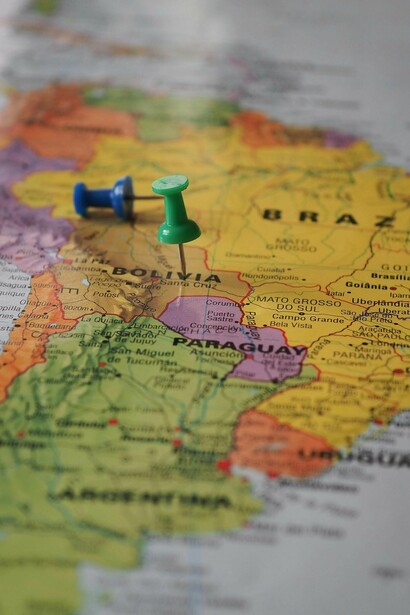 A map of South America, a region that may be affected by Marco Rubio's policies