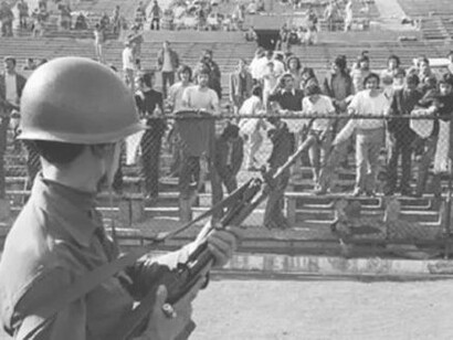 Soldado chileno durante el Golde Estado de 1973