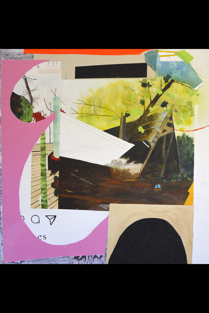 Jennifer Day, Untitled 1 and 2, 2018. Acrylic on canvas. Courtesy of the artist.