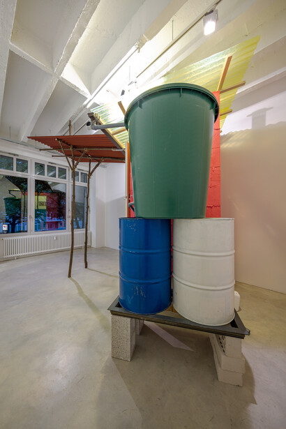 Caracas: Dry Toilet
2003 - 2019
Building material and sanitation infrastructure Overall dimensions approx. 310 x 320 x 240 cm. Courtesy Galerie Nordenhake Berlin / Stockholm / Mexico City; Photo: Gerhard Kassner