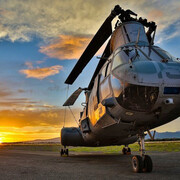 Boeing-Vertol CH-46E Sea Knight. Courtesy of Pearl Harbor Aviation Museum