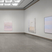 Neha Vedpathak with Agnes Martin, Subtleism, exhibition view. Courtesy of David Klein Gallery