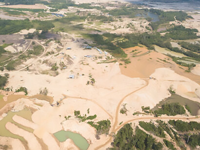 Pictures taken from outer space expose the vast scope of illegal gold mining in Peru, providing a stark visual representation of the significant environmental damage caused by these unlawful practices