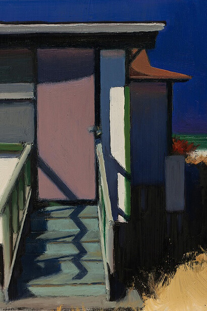 Doug Reina, Plum door shack. Courtesy of The Grenning Gallery