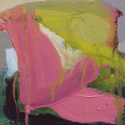 Eamon Colman, There is no road through, 2015, oil on linen, 30 x 30 cm