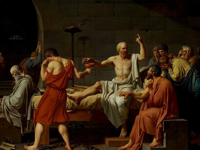 «La muerte de Sócrates» (1787), David