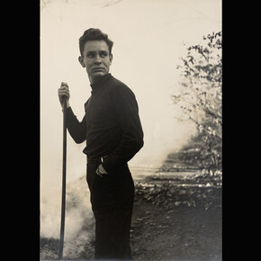 George Platt Lynes, Chuck Howard, c. 1950. Vintage gelatin silver print, 9 1⁄4 x 7 inches. Courtesy of Childs Gallery