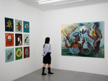 Souleimane Barry, Racines, vue d'exposition. Avec l'aimable autorisation de la Galerie Paris·B