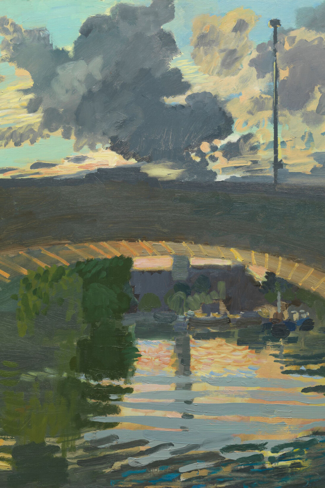 David Parfitt, Sunset, Kew Bridge