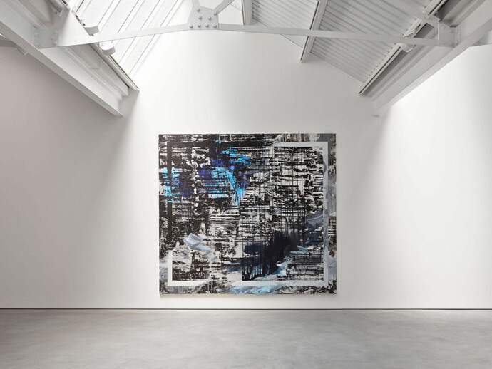 Jacqueline Humphries, exhibition view, Modern Art, 6 June - 5 July 2014, Courtesy Stuart Shave/Modern Art, London, and Greene Naftali, New York