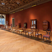 Empirestil biedermeier, ausstellungsansicht. Mit freundlicher genehmigung des Museum für angewandte Kunst