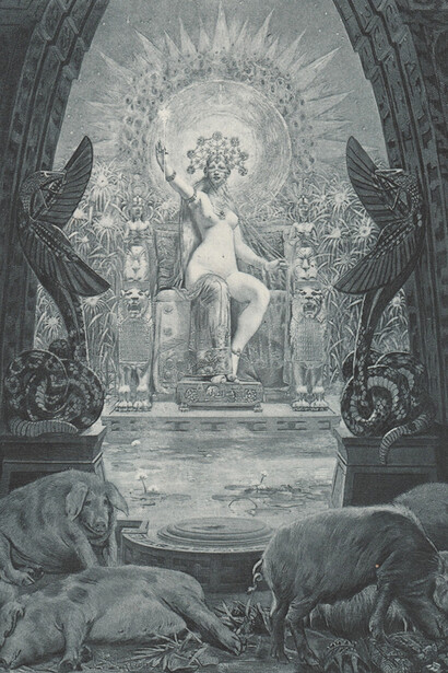 Louis Chalon, Circe, litografia. Cortesia di Davis & Co.