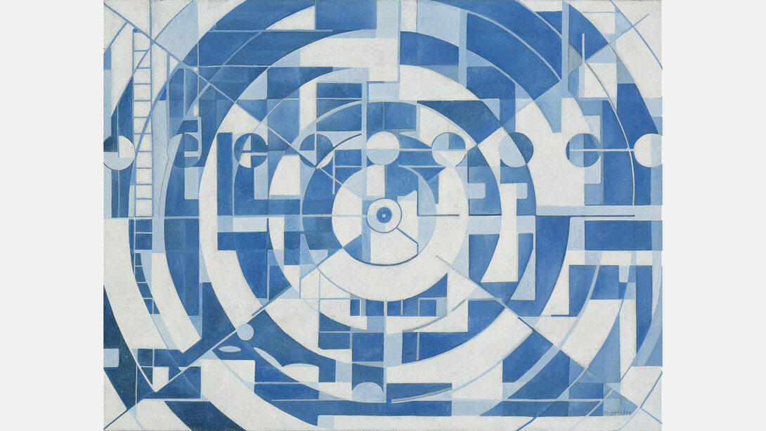 Maurice Golubov, Untitled (#13410), 1974. Oil on canvas, 26 x 34 in. Courtesy of the artist and LewAllen Galleries