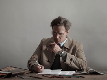 With each stroke of the pen, he captures the essence of emotions that resonate through time