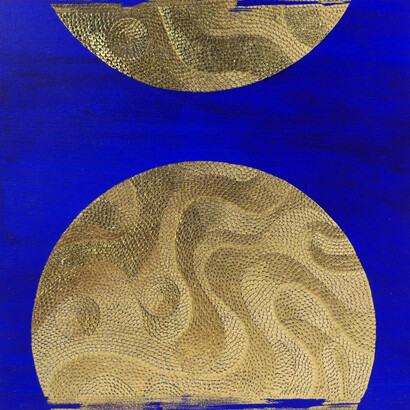 Lis Costa, Gold moon III, 2022. Courtesy of Tint Gallery