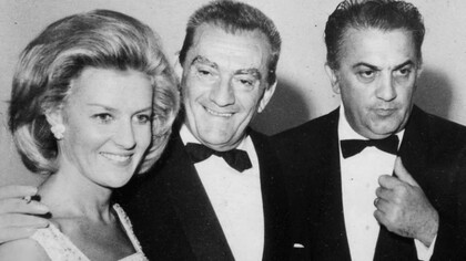 Marina Cicogna, nobile, produttrice cinematografica, fotografa e sceneggiatrice italiana insieme insieme a Luchino Visconti e Federico Fellini 