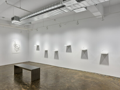 Exhibition view, Carolyn Martin, Strength In Structures, 2024, A.I.R. Gallery, Brooklyn, NY