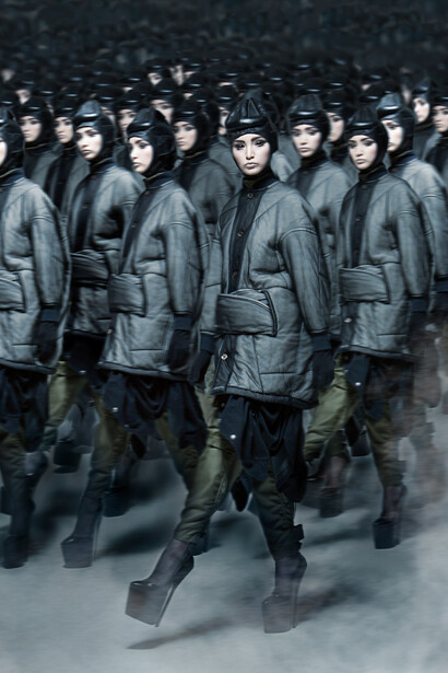 PH. Michele De Andreis. Styling Alberto Caselli. Make-up and hair Alessio Giovanelli. Models Agata, Annie Van Rickley. At independent model management. PH. Assistant Clara Melchiorre. 

