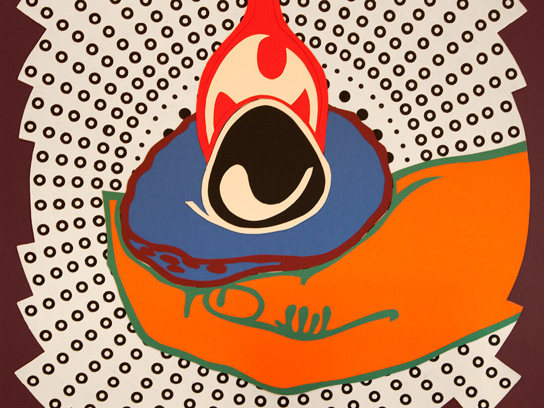 Victoria Kovalenko, 'Avocado N1', detail, Colour paper, watercolour paper, acrylic, cardboard, 60 x 84 cm