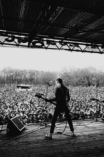 Paul Simonon, The Clash, RAR Carnival 1, Victoria Park London 1978. Copyright Syd Shelton