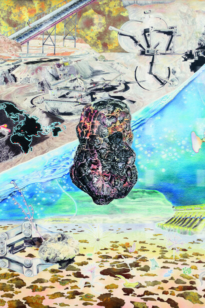 Carolina Caycedo, Manganese intensive, from the series Mineral intensive (detail), 2025. Courtesy of MASP