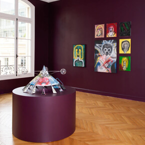 Door to the cosmos, 2025. Exhibition view. Photo: Pauline Assathiany. Courtesy of Mariane Ibrahim Gallery