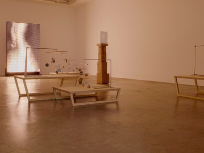 Xavier Veilhan, Exhibition view. Courtesy of Perrotin