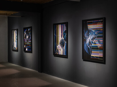 Oli Sorenson, Video pistoletto, exhibition view. Courtesy of Art Mûr