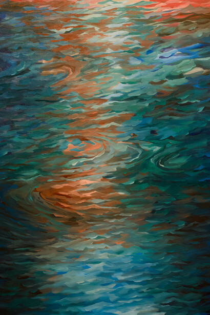 Steven J. Yazzie, River song braiding through silence, 2025. Courtesy of Gerald Peters Contemporary