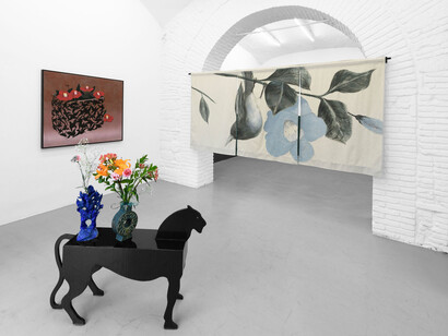 Thomas Braida, Tacciono i fiori, vista della mostra. Per gentile concessione della Galleria Monitor