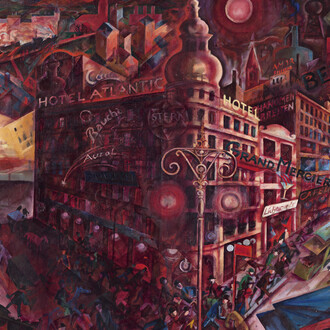 George Grosz, Metropolis, 1916 – 1917. Avec l'aimable autorisation du Musée national Picasso-Paris