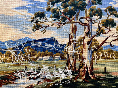 Sebastian Di Mauro, Ghost ship (detail), 2025. Courtesy of Onespace Gallery
