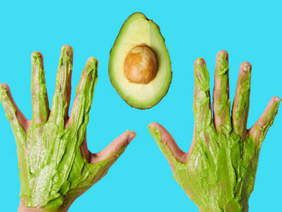 Hidratar las manos con aguacate