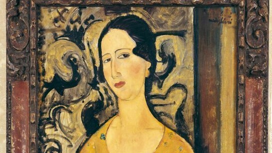 Amedeo Modigliani, La bella spagnola o Madame Modot 1918 Olio su tela, cm 92 x 50 Torino, Società Culturale Subalpina © Collezione Privata