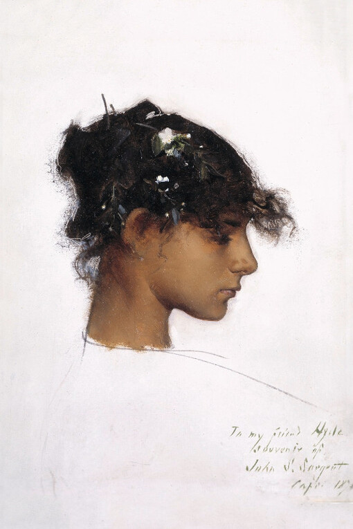 John Singer Sargent, Rosina Ferrara, head of a Capri Girl, 1878. Courtesy of Denver Art Museum